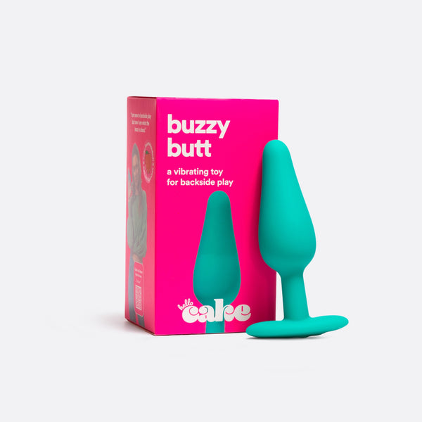 Buzzy Butt Vibrating Butt Plug Anal Toy Hello Cake