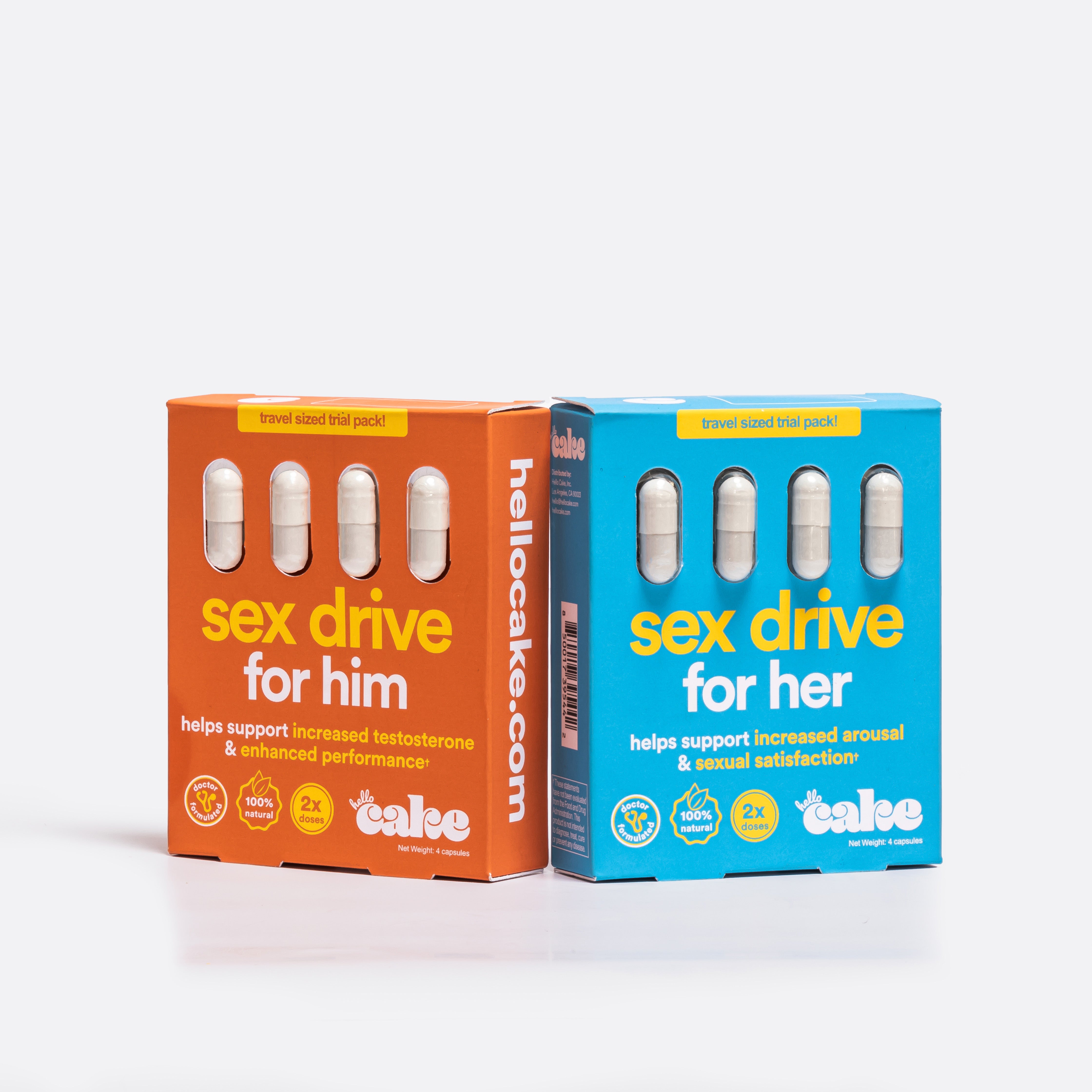 Sex Drive Duo Kit Supplements For Him For Her Hello Cake